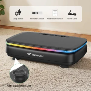 Vibration Plate Exercise Machine with Light Whole Body Workout Power, Lymphatic Drainage.