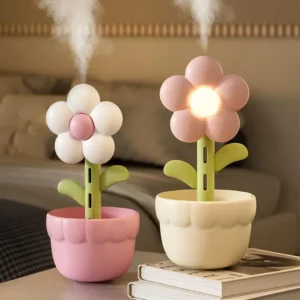 Creative Flower Humidifier, Large-Capacity Ambient Night Light