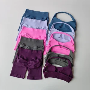 Sexy Halter Neck  Yoga Vest Training Fitness Bra Sets