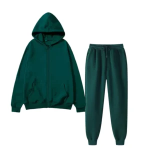 Solid color sportswear set fashionable and casual